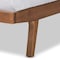 Baxton Studio Jarlan ModernGrey Fabric Upholstered and Walnut Brown Finished Wood Platform Bed-Full 197-11579-ZORO - alternate 9